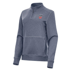 USWNT Antigua Women's Crush Quarter-Zip Top Heather Navy