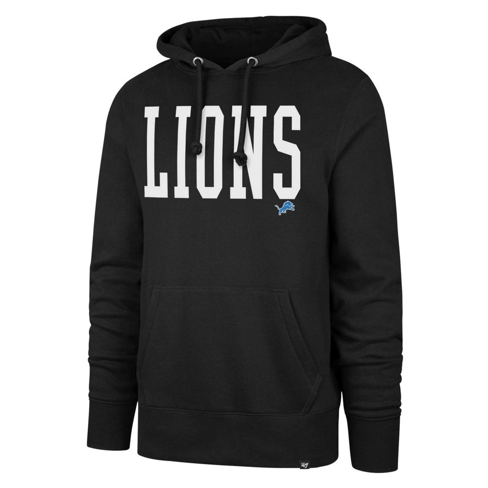 47 brand Detroit Lions '47 Dime Headline Pullover Hoodie Black