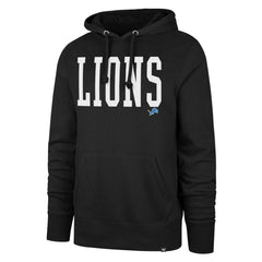 47 brand Detroit Lions '47 Dime Headline Pullover Hoodie Black