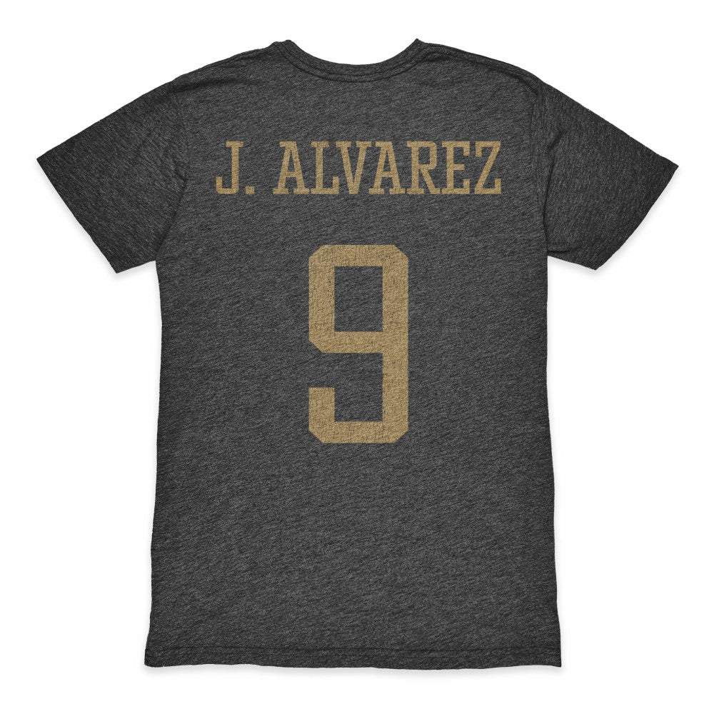 Julián Álvarez Argentina National Team 1863FC Player Retro Tri-Blend T-Shirt Heather Black