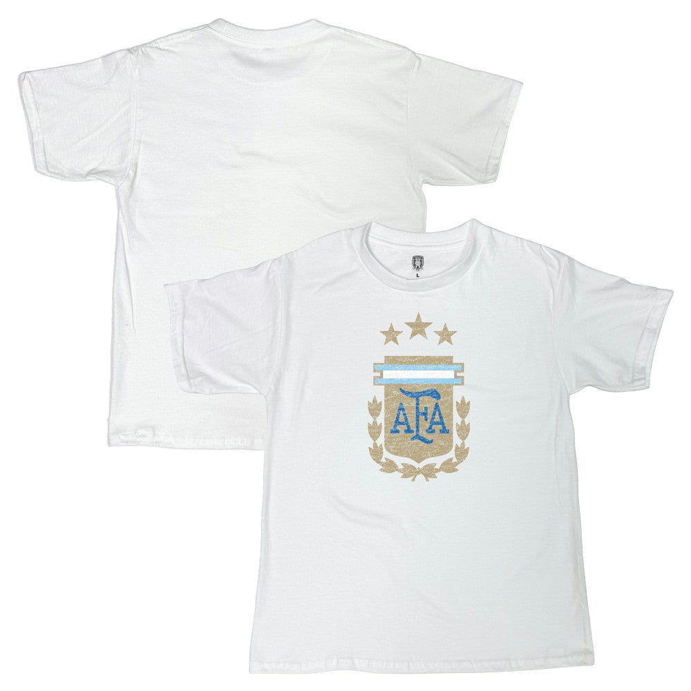 Argentina National Team 1863FC Youth Badge T-Shirt White