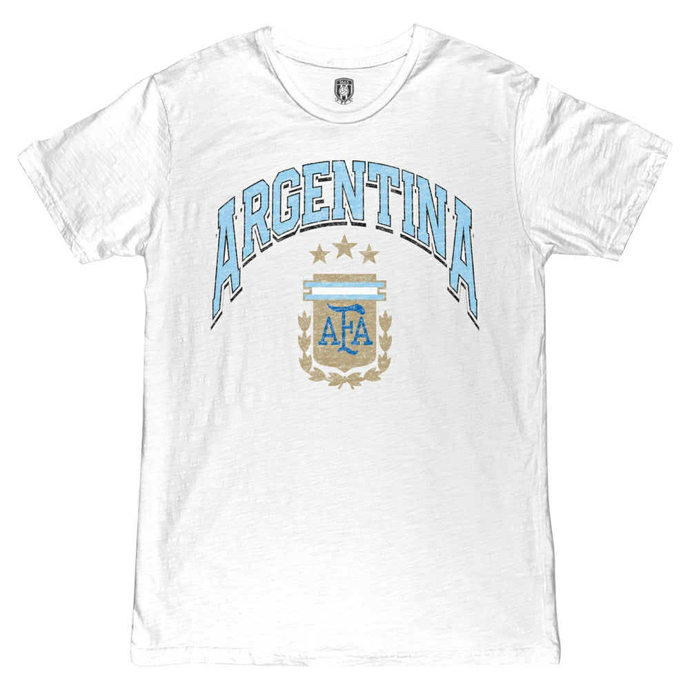 Argentina National Team 1863FC Retro Wordmark T-Shirt White