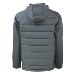 Carolina Panthers Cutter & Buck Evoke Hybrid Eco Softshell Recycled Full-Zip Hoodie Jacket Gray