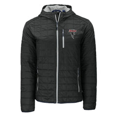 Atlanta Falcons Cutter & Buck Rainier PrimaLoft Eco Insulated Full-Zip Puffer Jacket Black