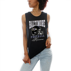 Baltimore Ravens Gameday Couture Women's Preseason Opener Racerback Tank Top Black