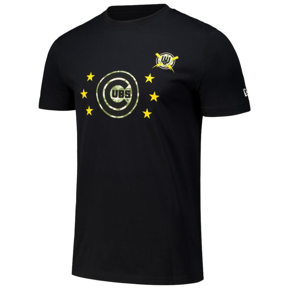 Chicago Cubs New Era 2024 Armed Forces Day T-Shirt - Black - New Era Sale