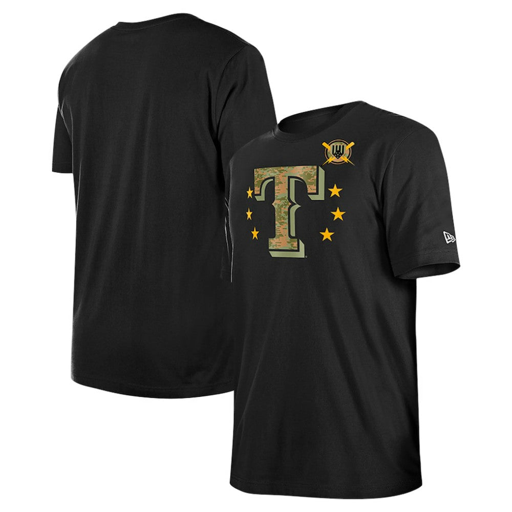 Texas Rangers New Era 2024 Armed Forces Day T-Shirt - Black - New Era Sale