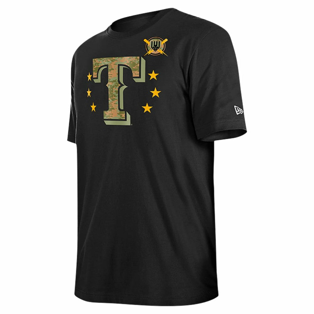 Texas Rangers New Era 2024 Armed Forces Day T-Shirt - Black - New Era Sale