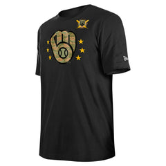 Milwaukee Brewers New Era 2024 Armed Forces Day T-Shirt - Black - New Era on Sale