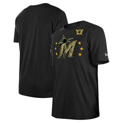 Miami Marlins New Era 2024 Armed Forces Day T-Shirt - Black - New Era Discount