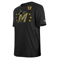 Miami Marlins New Era 2024 Armed Forces Day T-Shirt - Black - New Era Discount