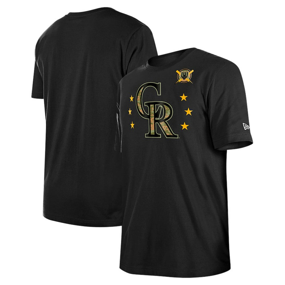 Colorado Rockies New Era 2024 Armed Forces Day T-Shirt - Black - New Era Lifestyle