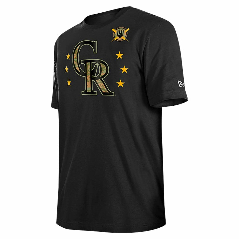 Colorado Rockies New Era 2024 Armed Forces Day T-Shirt - Black - New Era Lifestyle