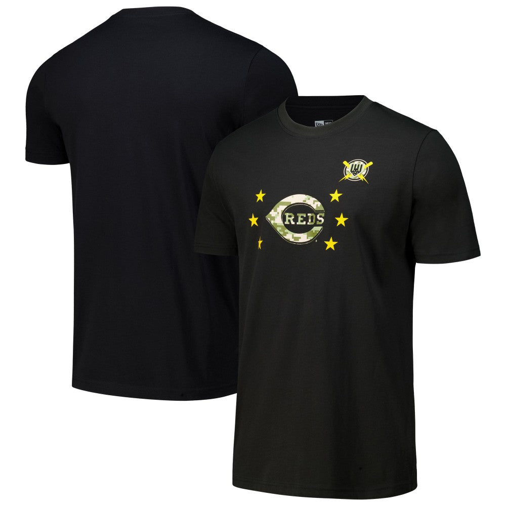 Cincinnati Reds New Era 2024 Armed Forces Day T-Shirt - Black - New Era Lifestyle