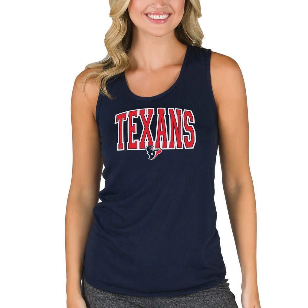 Houston Texans Concepts Sport Women's Marathon Tank Top Navy