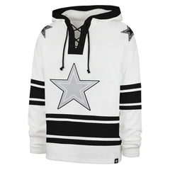 47 brand Dallas Cowboys '47 After Image Superior Lacer Pullover Hoodie White