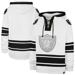 47 brand Las Vegas Raiders '47 After Image Superior Lacer with Hood White