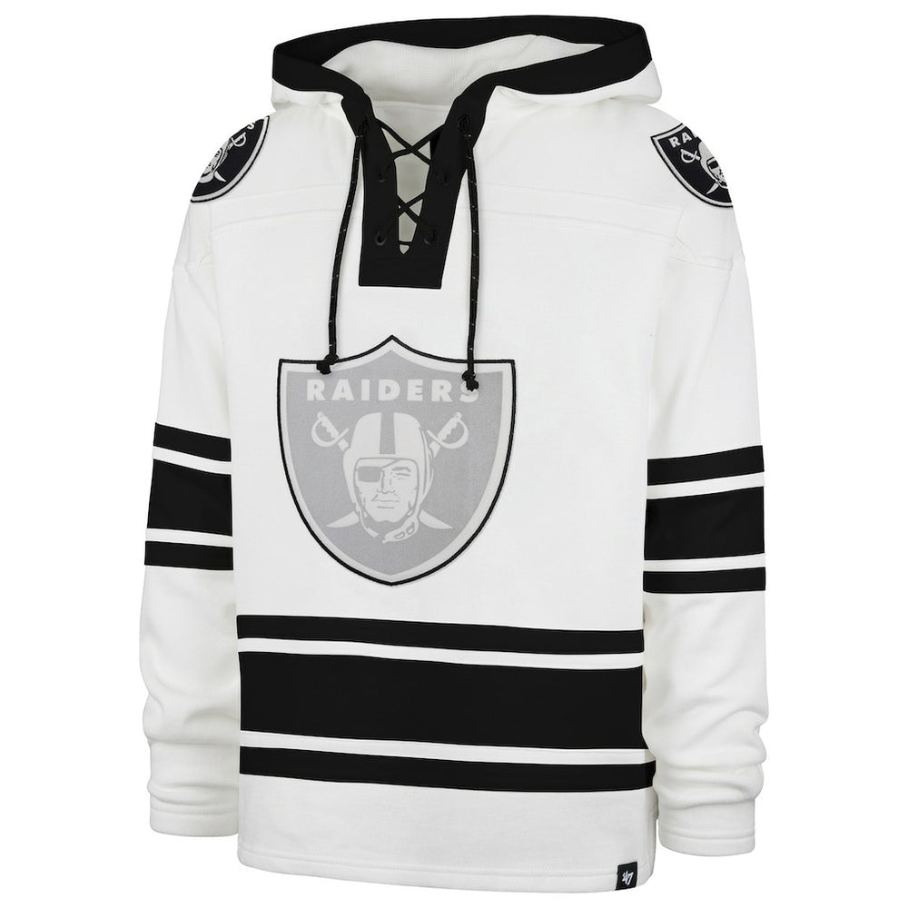 47 brand Las Vegas Raiders '47 After Image Superior Lacer with Hood White