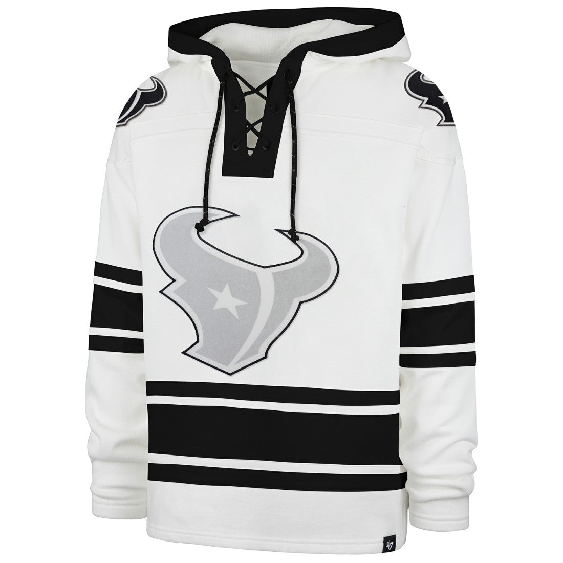 47 brand Houston Texans '47 After Image Superior Lacer with Hood White