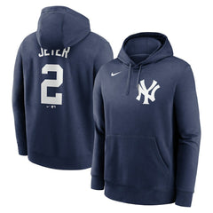 Derek Jeter New York Yankees Nike Player Name & Number Club Pullover Hoodie - Navy - Nike Lifestyle