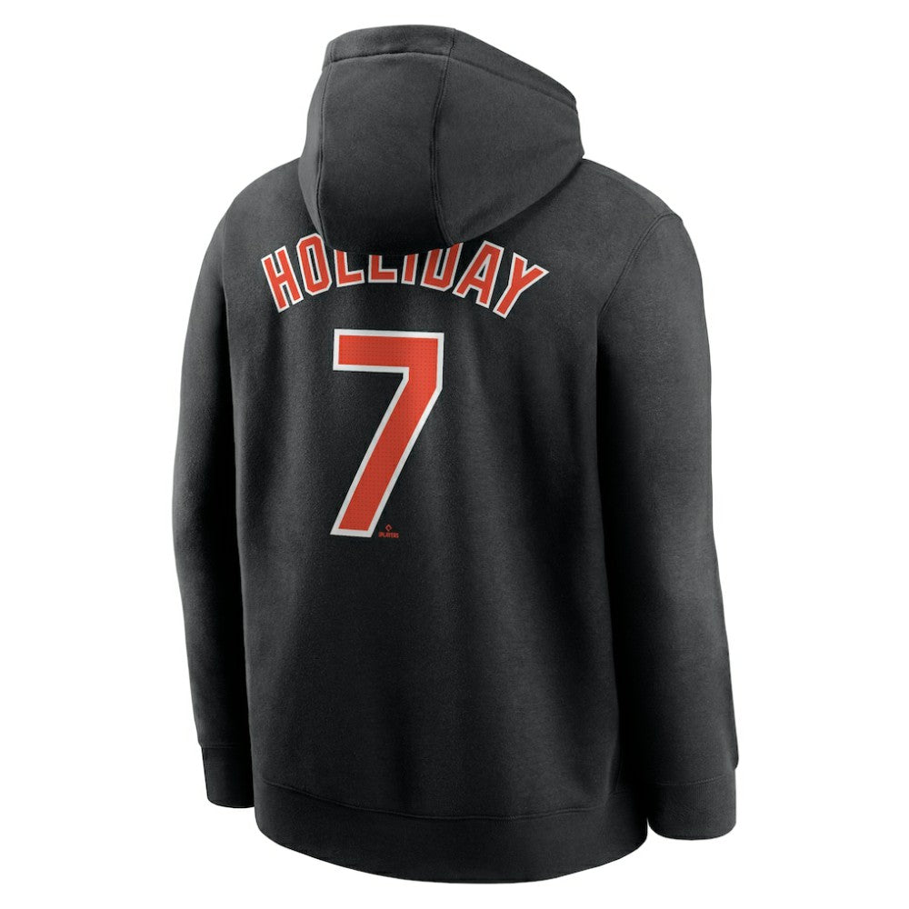 Jackson Holliday Baltimore Orioles Nike Player Name & Number Club Fleece Pullover Hoodie - Black - Nike Discount