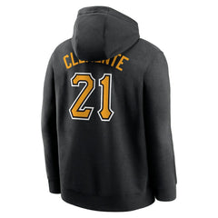 Roberto Clemente Pittsburgh Pirates Nike Player Name & Number Club Pullover Hoodie - Black - Nike Sale