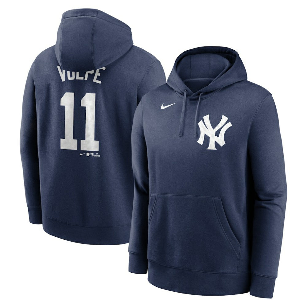 Anthony Volpe New York Yankees Nike Player Name & Number Club Pullover Hoodie - Navy - Nike Online