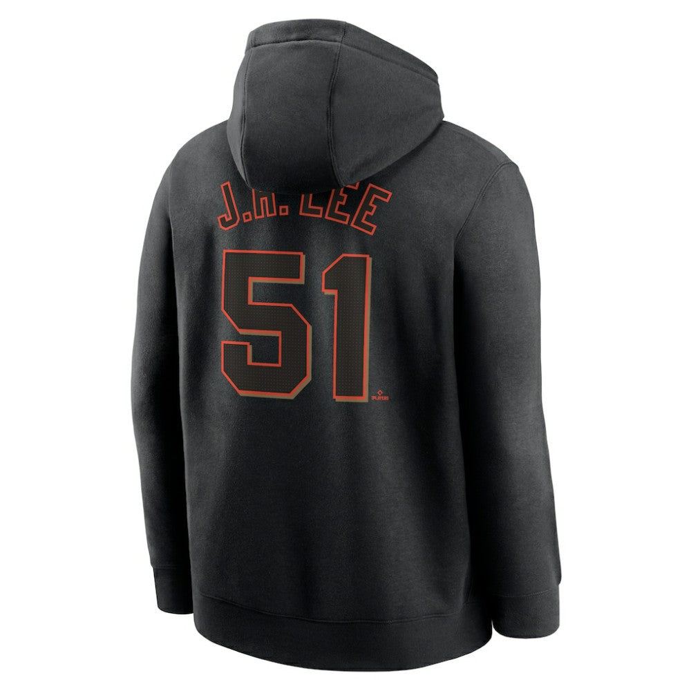 Jung Hoo Lee San Francisco Giants Nike Player Name & Number Club Pullover Hoodie - Black - Nike on Sale