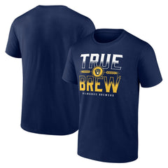 Milwaukee Brewers Hometown Double T-Shirt - Navy - MLB Online
