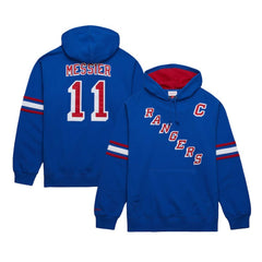 Mark Messier New York Rangers Mitchell & Ness Name & Number Premium Pullover Hoodie - Blue - NHL 201644218
