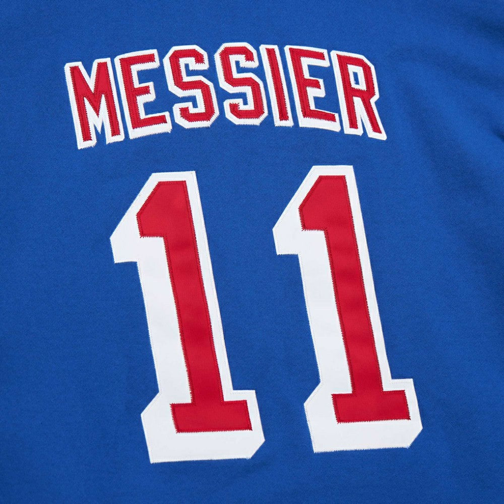 Mark Messier New York Rangers Mitchell & Ness Name & Number Premium Pullover Hoodie - Blue - NHL 201644218