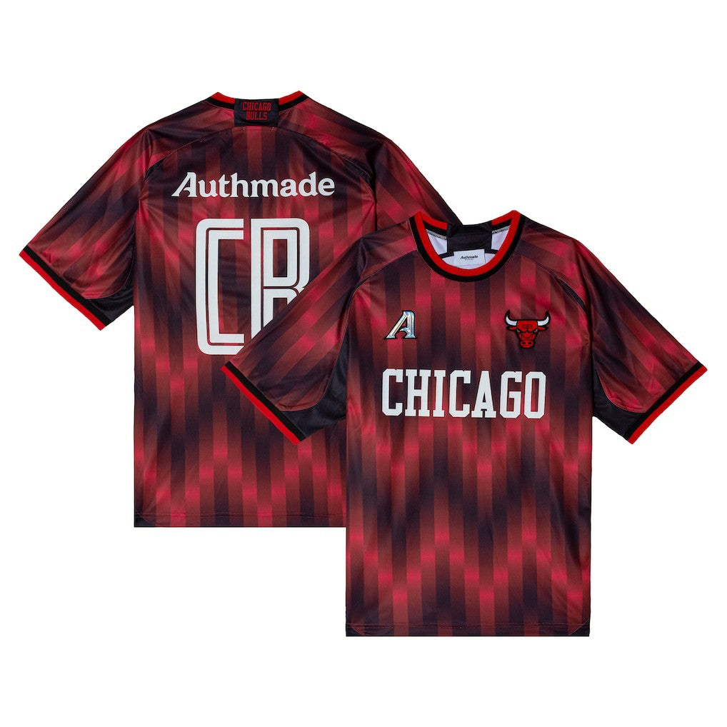 Chicago Bulls Authmade x NBA Soccer Kit Fashion Jersey Red