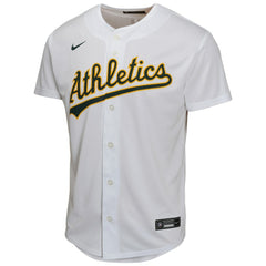 Zack Gelof Athletics Nike Youth Home Game Player Jersey - Gray - Nike Lifestyle