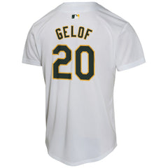 Zack Gelof Athletics Nike Youth Home Game Player Jersey - Gray - Nike Lifestyle