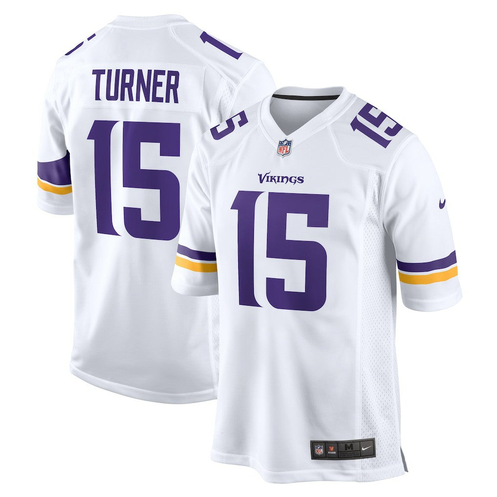 Nike Dallas Turner Minnesota Vikings Game Jersey White