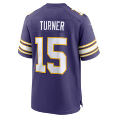 Nike Dallas Turner Minnesota Vikings Alternate Game Jersey Purple