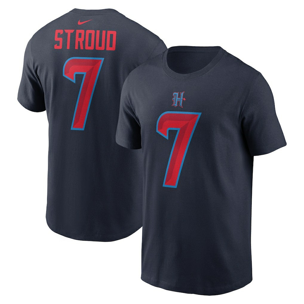 Nike C.J. Stroud Houston Texans Name & Number T-Shirt Navy