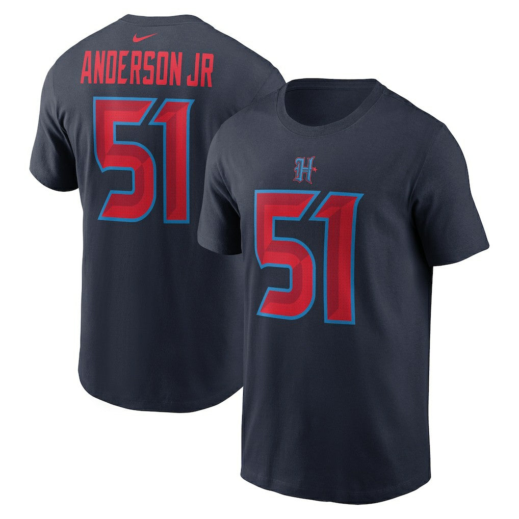Nike Will Anderson Jr. Houston Texans Name & Number T-Shirt Navy
