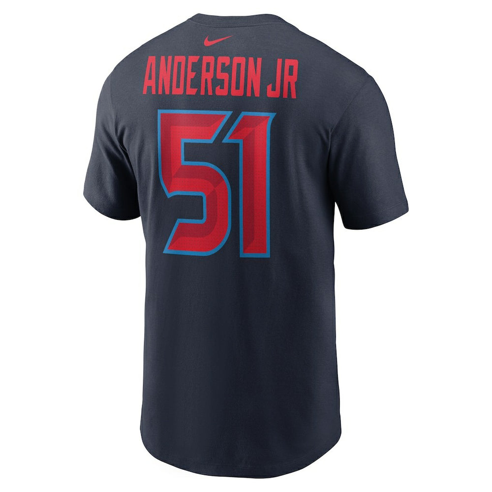 Nike Will Anderson Jr. Houston Texans Name & Number T-Shirt Navy