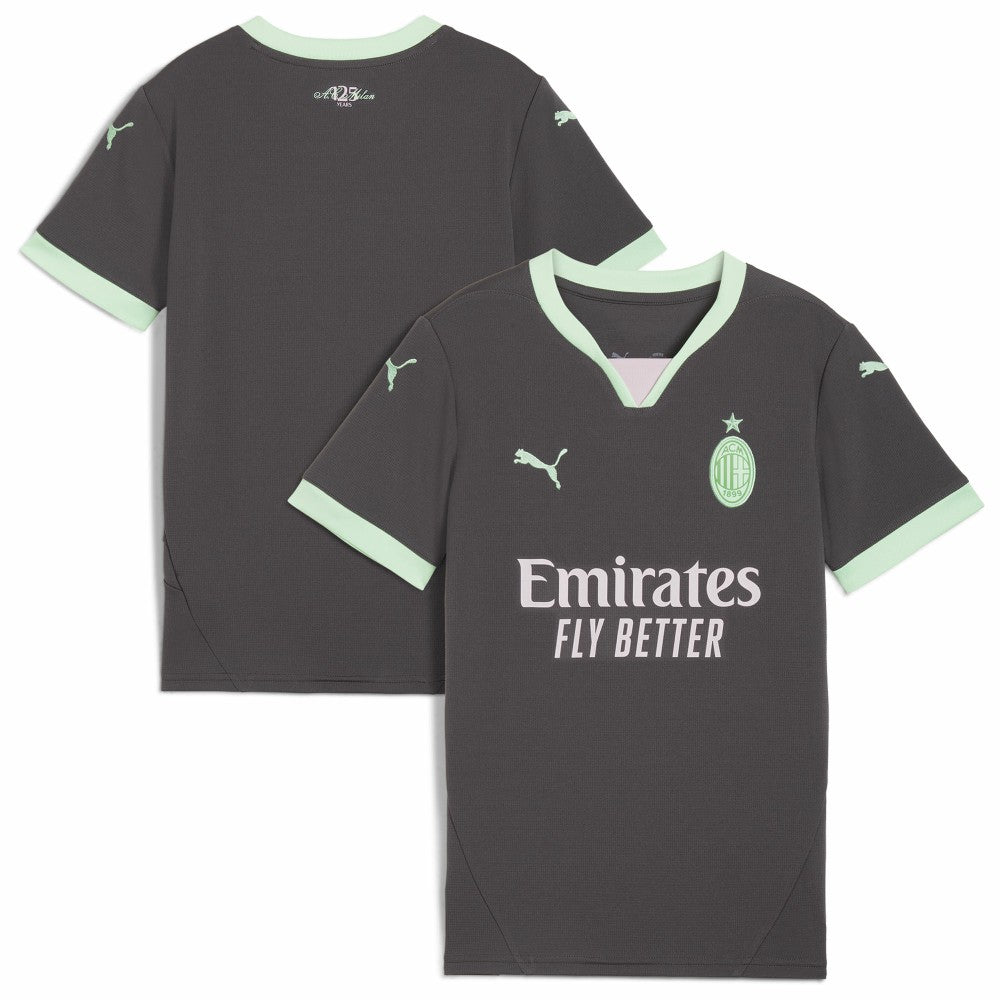 AC Milan Youth 2024/25 Third Replica Jersey Charcoal - Puma for sale