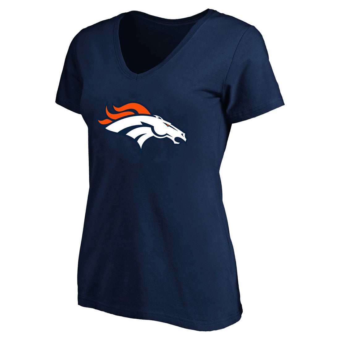 Fanatics Bo Nix Denver Broncos Women's Plus Size Name & Number V-Neck T-Shirt Navy