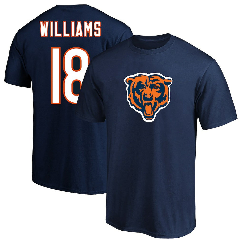 Fanatics Caleb Williams Chicago Bears Big & Tall Player Name & Number T-Shirt Navy