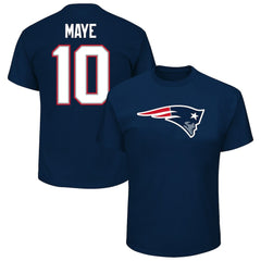 Fanatics Drake Maye New England Patriots Big & Tall Player Name & Number T-Shirt Navy