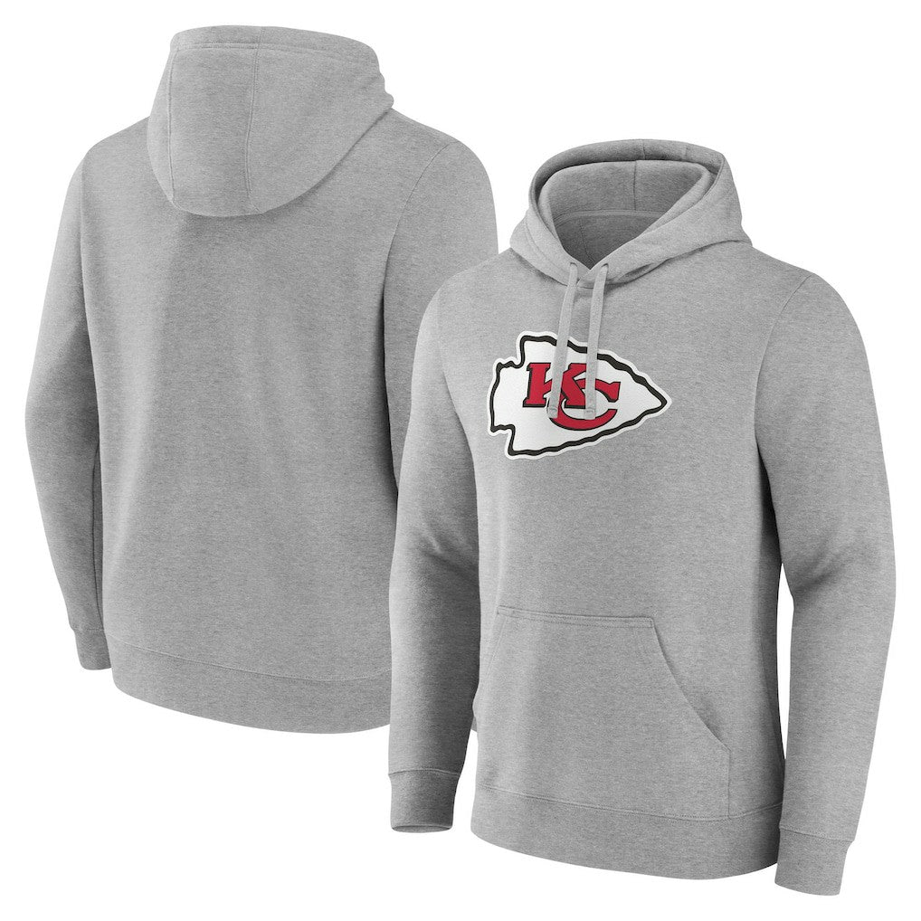 Fanatics Kansas City Chiefs Deliver Fleece Pullover Hoodie Heather Gray