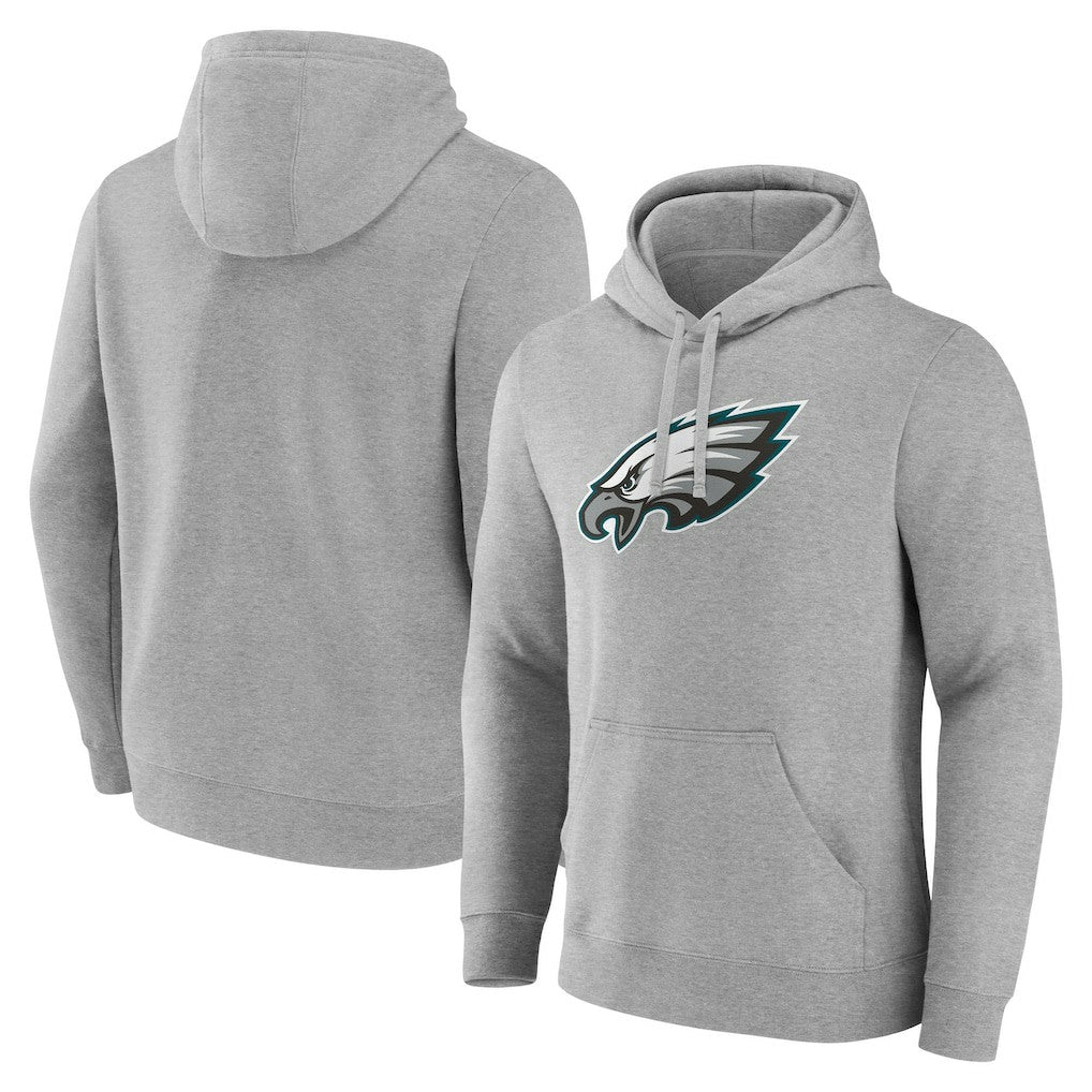 Fanatics Philadelphia Eagles Deliver Fleece Pullover Hoodie Heather Gray