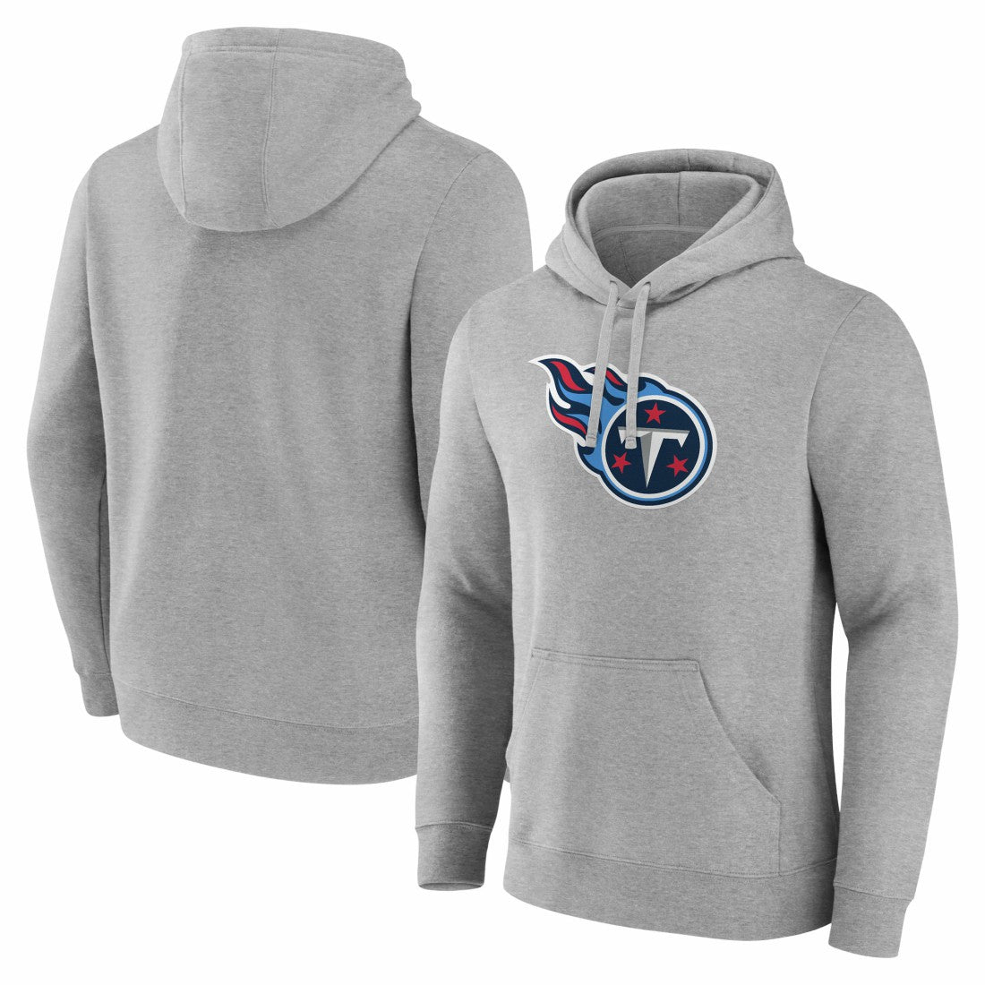 Fanatics Tennessee Titans Deliver Fleece Pullover Hoodie Heather Gray