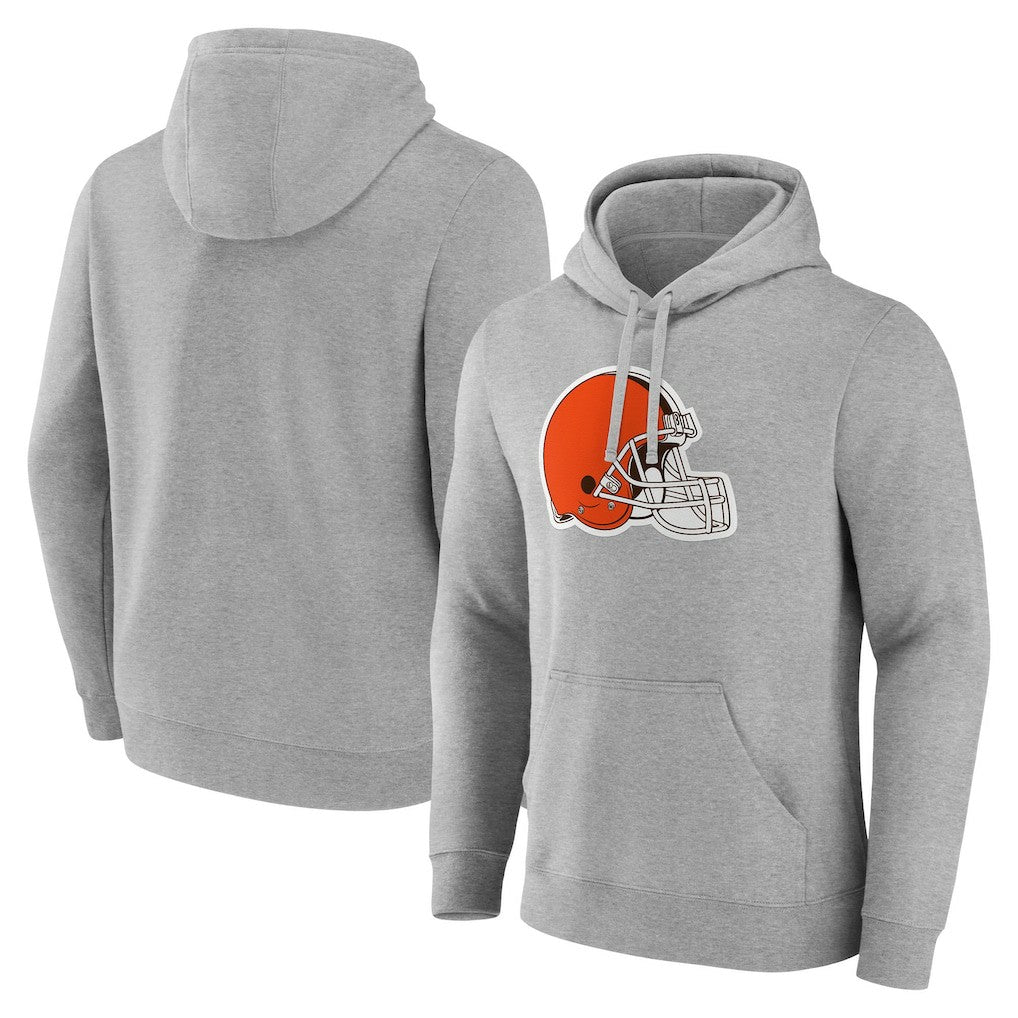 Fanatics Cleveland Browns Deliver Fleece Pullover Hoodie Heather Gray