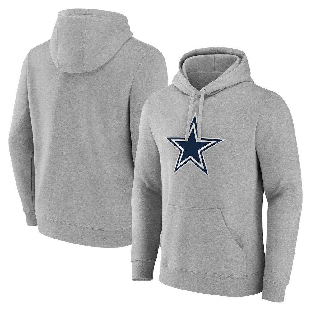 Fanatics Dallas Cowboys Deliver Fleece Pullover Hoodie Heather Gray