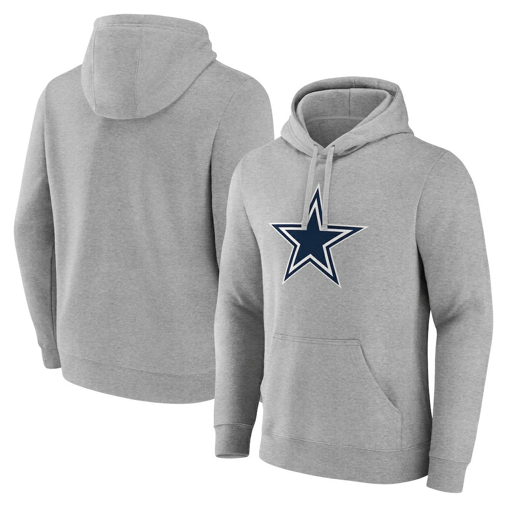Fanatics Dallas Cowboys Deliver Fleece Pullover Hoodie Heather Gray