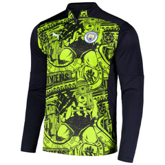 Manchester City 2024/25 Pre-Match dryCELL Quarter-Zip Top Black - Puma Discount
